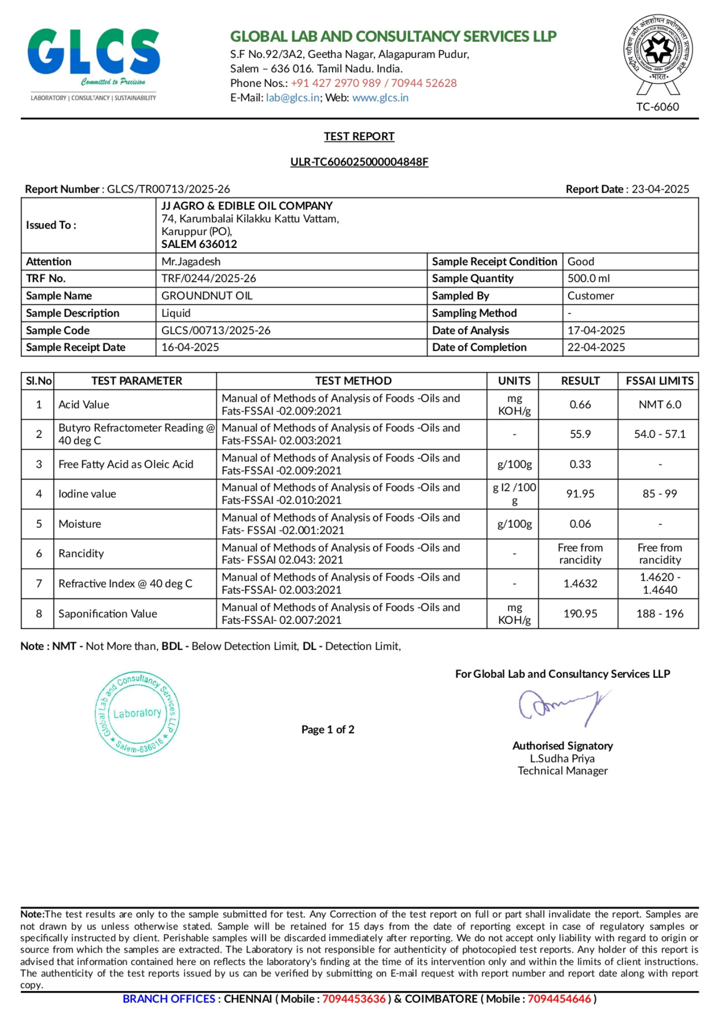 Global Lab And Consultancy Service P1